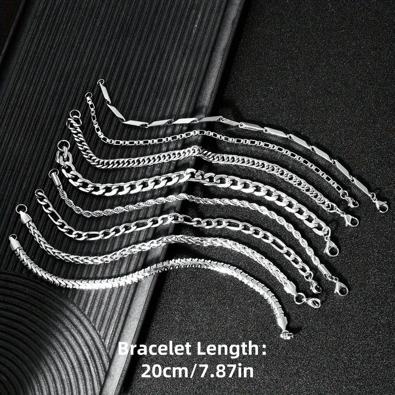 8 Piece chrome minimalist set