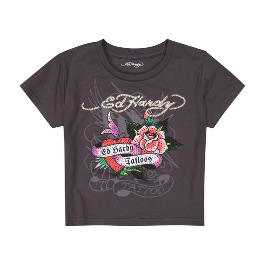 Rose heart top