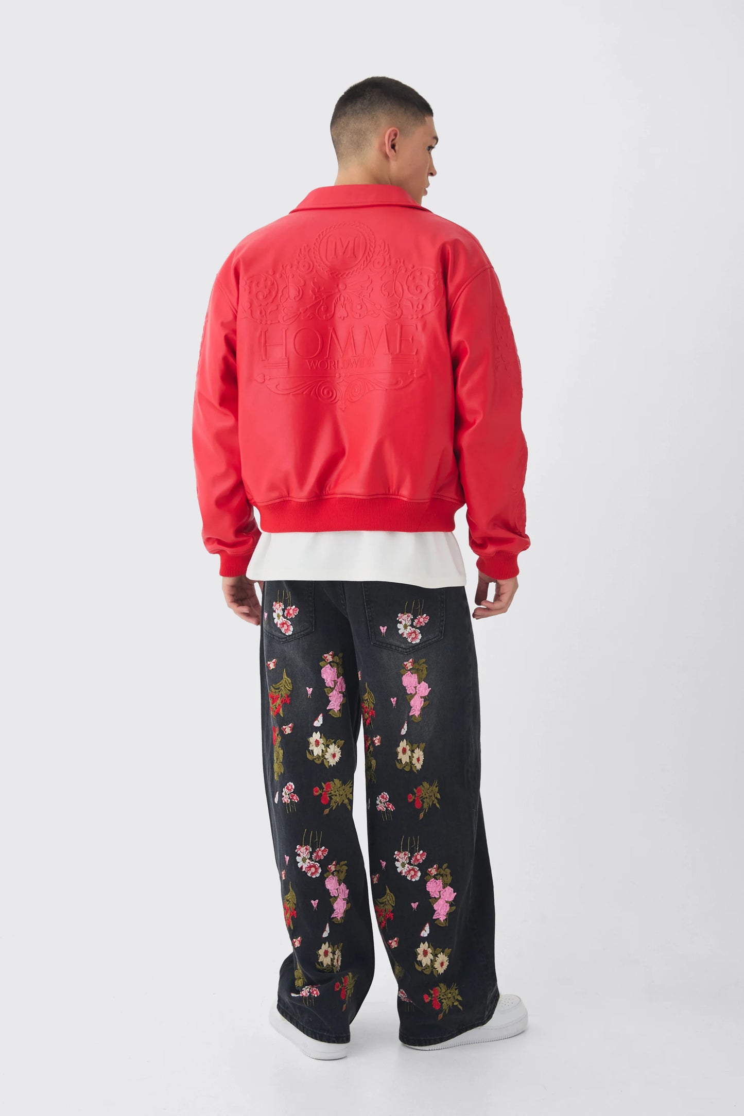 Floral Embroidered denims