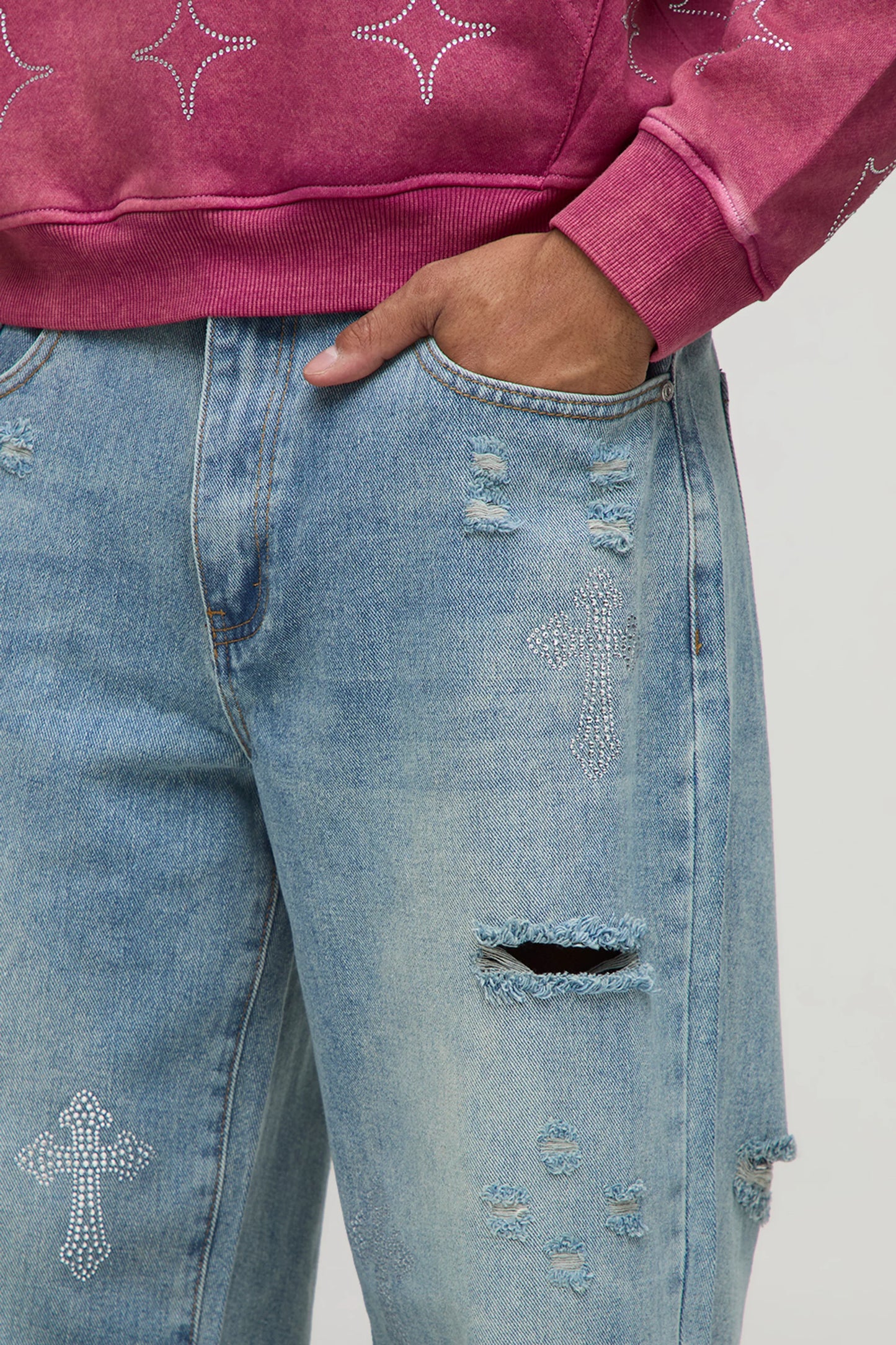 Chrome fashioned denims