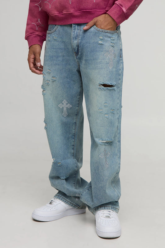 Chrome fashioned denims