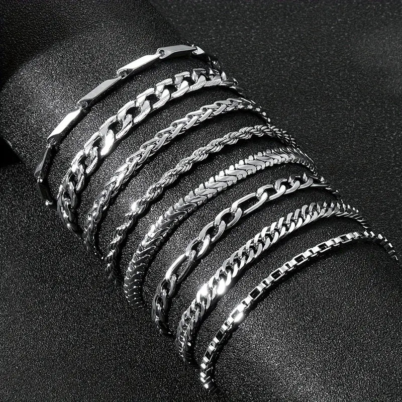 8 Piece chrome minimalist set