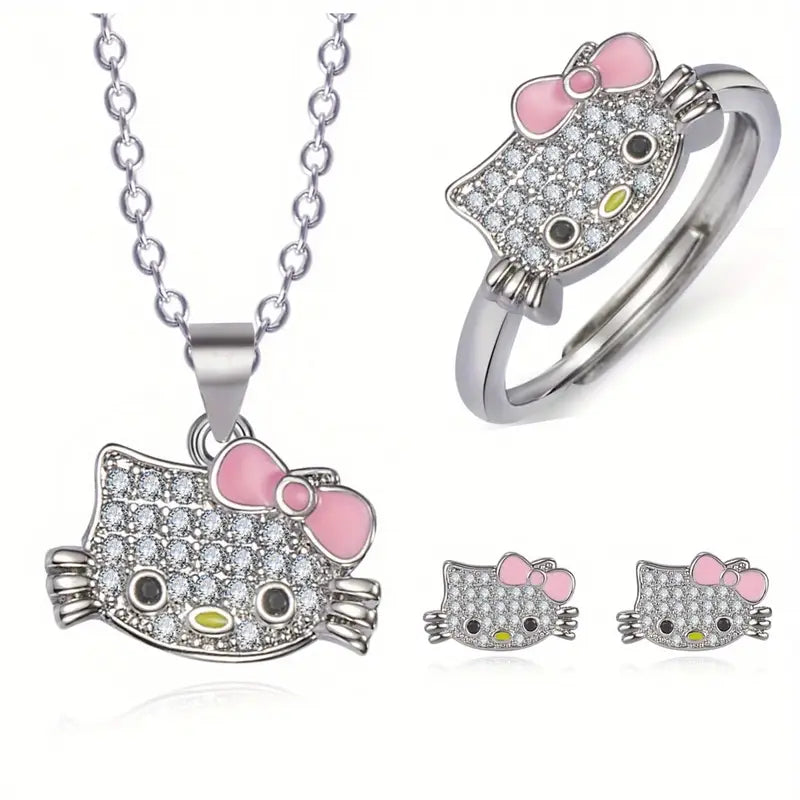 Hello Kitty jewelry set