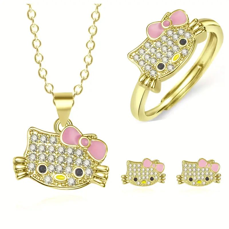 Hello Kitty jewelry set